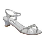 Lava Shoes Womens Glee Silver Synthetic Sandals Prom and Evening Shoes