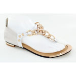 Helens Heart Womens CFW-1356 Silver Synthetic Sandals Casual Shoes