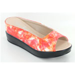 Helens Heart Womens CFW-8127-26 Orange Synthetic Wedge Casual Shoes