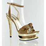 Helens Heart Womens FS-1501-108 Nude Leather Platforms Prom and Evening Shoes
