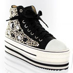 Helens Heart Womens FS-813-2 Black Synthetic Sneakers Casual Shoes