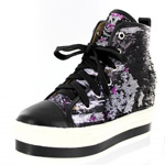 Helens Heart Womens FS-908-101 Black Synthetic Sneakers Casual Shoes