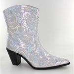 Helens Heart Womens LB-0290-11 Silver Sequin Boots Casual Shoes