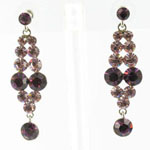 Jewelry by HH Womens JE-X001928 amethyst Beaded   Earrings Jewelry