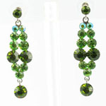 Jewelry by HH Womens JE-X001928 olive Beaded   Earrings Jewelry