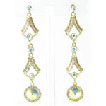 Jewelry by HH Womens JE-X002126 ab clear Beaded   Earrings Jewelry