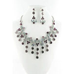Jewelry by HH Womens NS-H005085 purple Beaded   Necklaces Jewelry