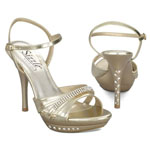 Sizzle Womens Milan Gold Metalllic Sandals Prom and Evening Shoes