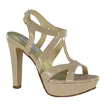 Touch Ups Womens Queenie Nude Synthetic Sandals Prom and Evening Shoes