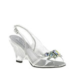 Touch Ups Womens Candy Clear Vinyl Sandals Prom and Evening Shoes