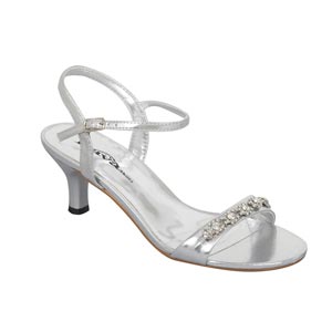 Lava Shoes Womens Lacey Silver Synthetic Sandals Prom and Evening Shoes