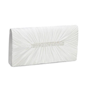 Coloriffics Womens HB177 Ivory Taffeta Sandals Wedding Handbags