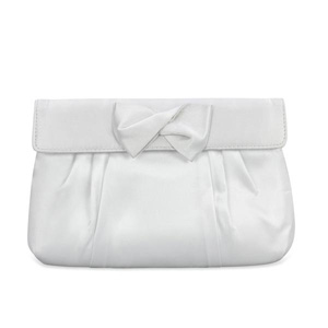 Coloriffics Womens HB245 White Taffeta Sandals Wedding Handbags