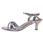 Coloriffics Womens Maryann Silver Synthetic Sandals Prom and Evening Shoes