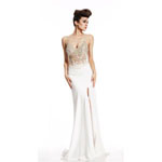 Johnathan Kayne Womens 456 White Synthetic  Prom Dresses