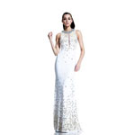Johnathan Kayne Womens 505 WhiteGold Jersey  Prom Dresses