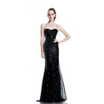 Johnathan Kayne Womens 533 Black Sequin  Prom Dresses