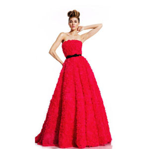 Johnathan Kayne Womens 408 Fuchsia Chiffon Prom Dresses