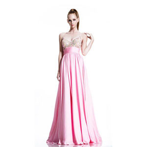 Johnathan Kayne Womens 500 PetalPink Chiffon Prom Dresses