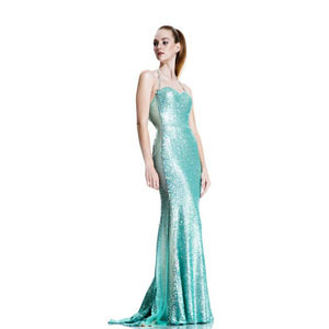 Johnathan Kayne Womens 533 Mint Sequin Prom Dresses