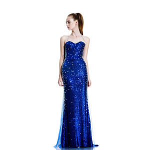 Johnathan Kayne Womens 533 Royal Sequin Prom Dresses