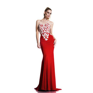 Johnathan Kayne Womens 541 Red Jersey Prom Dresses