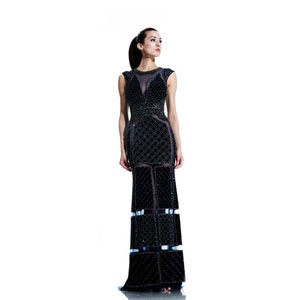 Johnathan Kayne Womens 555 Hunter Mesh Prom Dresses