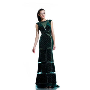 Johnathan Kayne Womens 555 Navy Mesh Prom Dresses