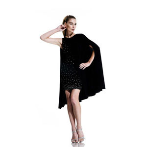 Johnathan Kayne Womens 569 Black Jersey Prom Dresses