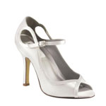 Dyeables Womens Tessa White Satin Pumps Wedding Shoes