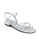 Dyeables Womens Palace Silver Metalllic Sandals Prom and Evening Shoes