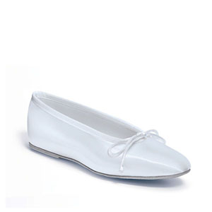Dyeables Womens 1000 White Satin Ballet Wedding Shoes