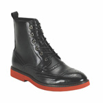 Giovanni Mens 6598 Black Leather Boot Dress Shoes