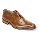 Giovanni Mens ALFO Cognac Leather Oxford Dress Shoes