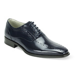 Giovanni Mens ALFO Navy Leather Oxford Dress Shoes