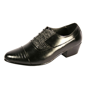 Ditalo Mens 5635 Black Leather Slip On Dress Shoes