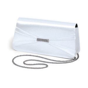 Dyeables Womens 737 White Satin Wedding Handbags