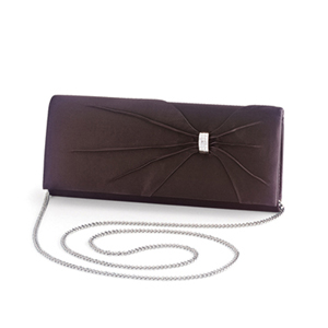 Dyeables Womens 1805 Chocolate Satin Wedding Handbags