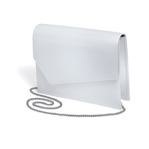 Dyeables Womens 1807 White Organza Wedding Handbags