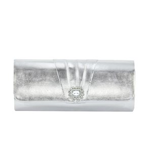 Dyeables Womens 3613 Silver Synthetic Evening and Prom Handbags