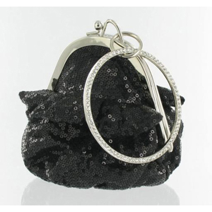 Helens Heart Womens FP-08196 Black Beaded Casual Handbags