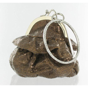 Helens Heart Womens FP-08196 Bronze Sequin   Casual Handbags