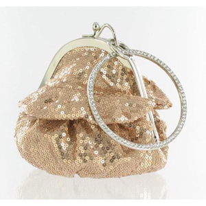 Helens Heart Womens FP-08196 Champagne Sequin Casual Handbags