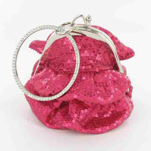 Helens Heart Womens FP-08196 Fuchsia Sequin Casual Handbags
