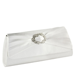 Touch Ups Womens Noelle White Satin   Wedding Handbags