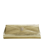 Touch Ups Womens Carson Gold Satin   Wedding Handbags