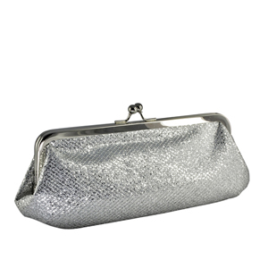 Touch Ups Womens Farah Silver Synthetic Evening and Prom Handbags