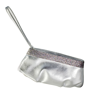 Touch Ups Womens Emily Silver/Multi Synthetic Evening and Prom Handbags