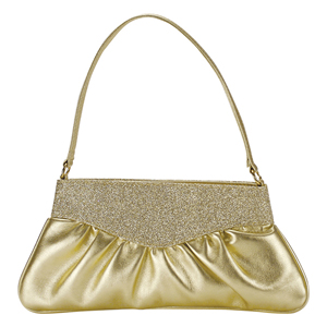 Touch Ups Womens Lorraine Gold Synthetic Evening and Prom Handbags