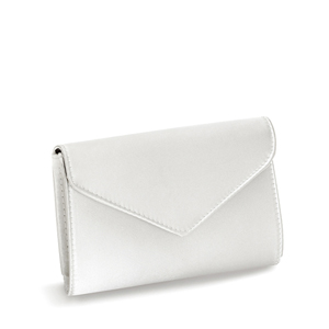 Touch Ups Womens Nellie White Satin Wedding Handbags